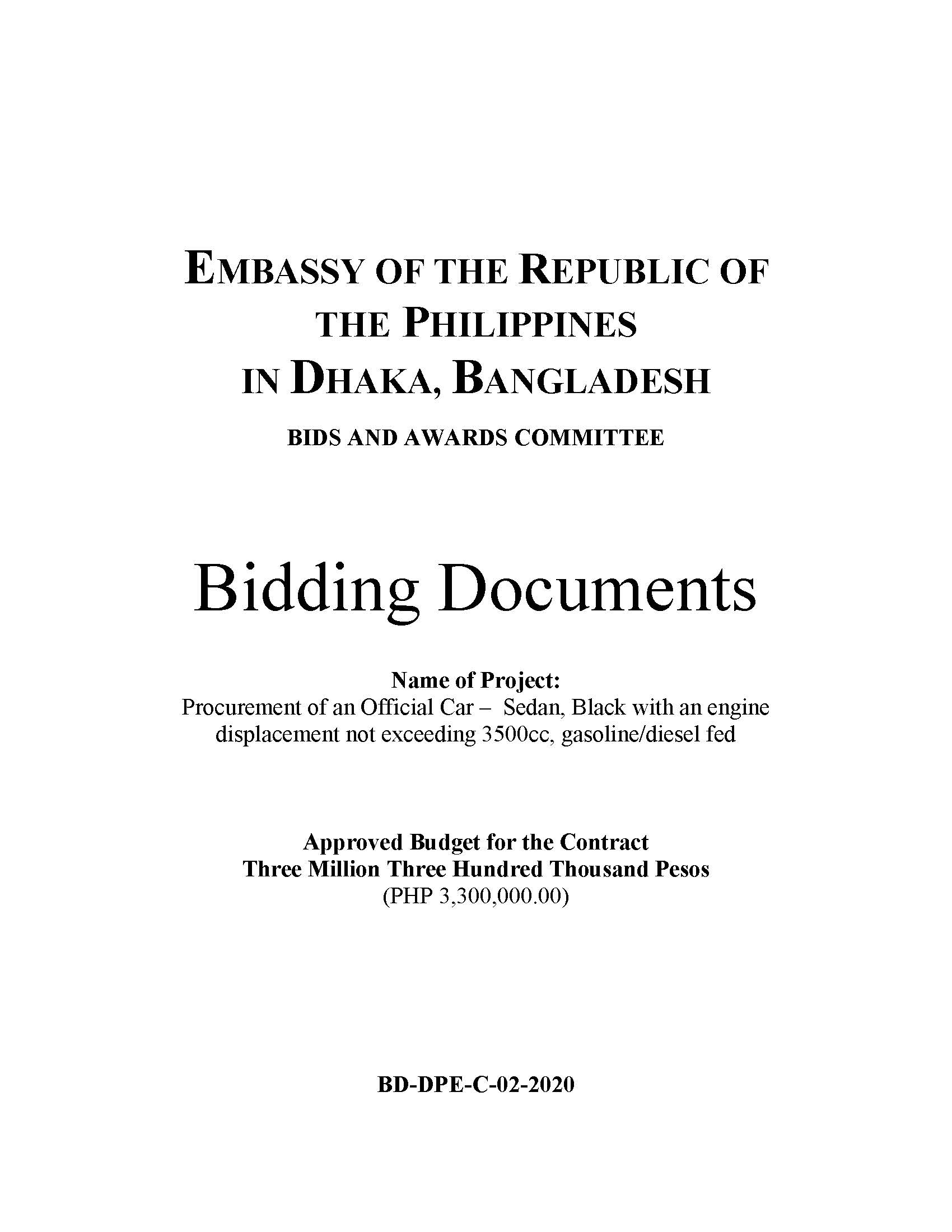 ITB Official Car Purchase2020 2nd bidding Page 1