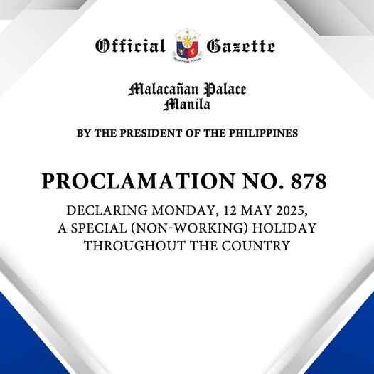 Proclamation No 878